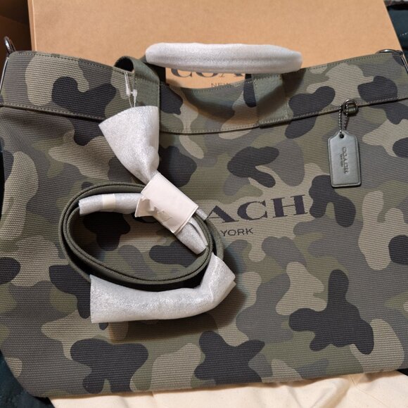 Coach Canvas Tote - Picture 2 of 2